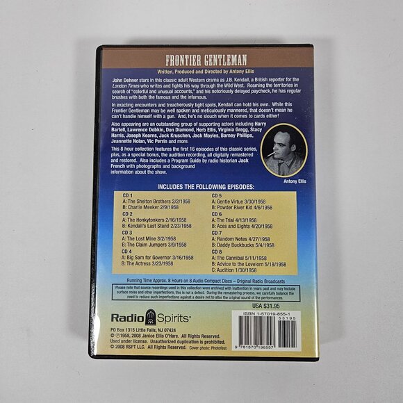 Frontier Gentleman Classic Radio Western 8 CDs Digitally Remastered & Restored - Picture 3 of 6